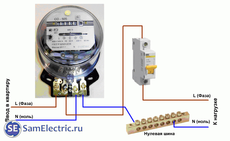 Single Phase Meter Connection How To Connect An Electric Meter Wiring Diagram